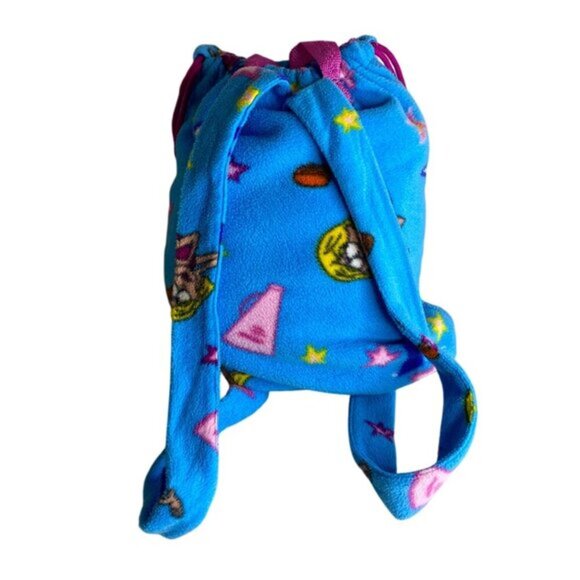 Y2K 00 Lizzie Mcguire Fleece Blanket Bag With Attached Drawstring Backpack 59" X - Picture 3 of 6